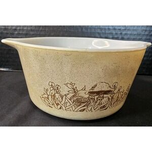 Vtg Pyrex Mushroom Cinderella Mixing Bowl‎  473-B  Corning 1 Quart  no lid